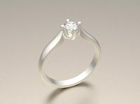 Diamond Bridal Ring | 3D