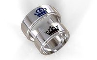 crown wedding rings  | 3D