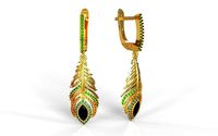 Feather earrings | 3D
