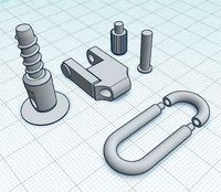 1 inch Rifle Sling Swivel and Stud | 3D