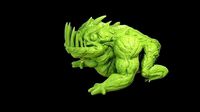 Fantasy dragon toad creature | 3D