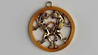 ancient achaemenid medallion | 3D
