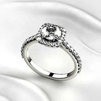 Tiffany Soleste Style Golden Ring | 3D