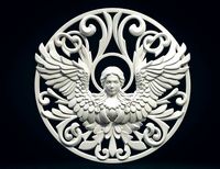 Angel relief Tracery | 3D