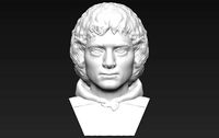 Frodo Baggins The Lord of the Rings bust 3D printing ready | 3D
