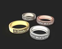Teufel mit uns band rings sized from 15 to 22 mm | 3D