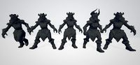 Norse Blood Bowl Linemen team | 3D