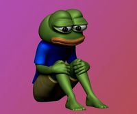 Pepe poseable head 3d print | 3D