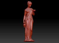 Ancient  women with bowel  | 3D
