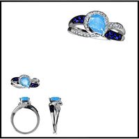 Elegant gold color stone rings 3design price | 3D