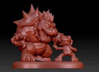 Battle of Godzilla statue | 3D