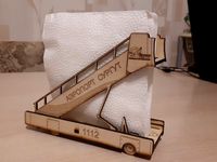 Napkin holder lasercut.