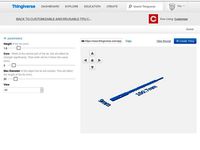 Customizable and reusable TPU cable tie