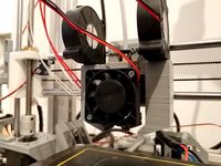 Dual 5015 Fan Mount E3D V6 (fits AnotherDIYGuy carriage)