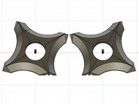 Shuriken magnet fridge