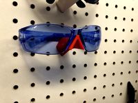 Glasses holder for Pegboard