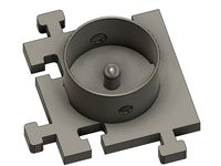 Cat toy playing board round