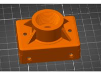 Beefy 1 piece PVC Adapter with supports