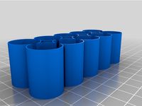 aa/aaa/18650 single perimeter battery organizer