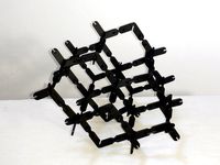 Press fit tetrahedral truss