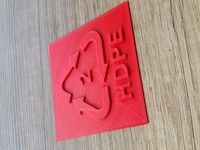 HDPE sign