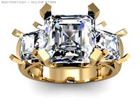 Engagement ring 3D Model