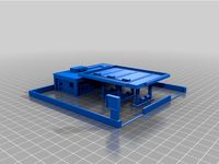 Initial D esso gas station N scale