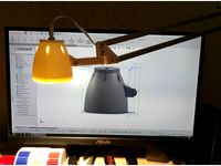 Articulating LED lamp | Arm lamp, camera, microphone by Aaqu