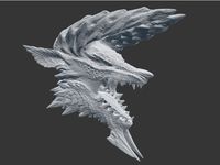 MHW: Zinogre Head (HD)