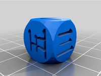 Dice with japanese numbers