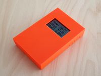 Housing for homemade desktop thermometer and hygrometer