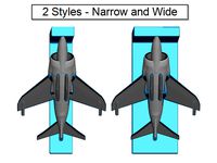 Harrier Jet Shelf Bracket - (Screw or Tape Mount)