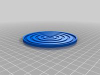 Coaster Rippled - Resin Mold