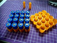 CR123A Battery Modular Stack-able holder