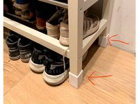IKEA Tjusig (shoe rack / bench) plus 4cm legs height
