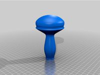 Darning Egg with groove & Darning Mushroom with handle.