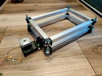 Adjustable bed for K40 on a budget