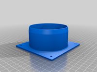 100mm circle to 120mm rectangular hose fan