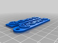 Volkswagen Golf R Keychain / Schlüsselanhänger