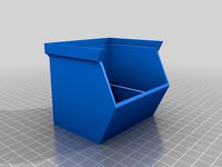 Stackable Small Parts Bin with Divider