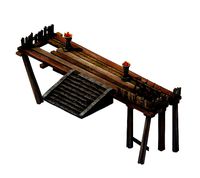 Game Model - prairie scene - the front steps 01