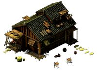 Model - prairie scene - Grassland Area Houses 01