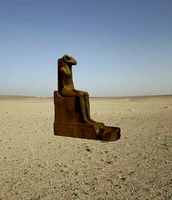 CGI - EGYPTIAN - STATUE OF THE RAM HEADED GOD AMON RE