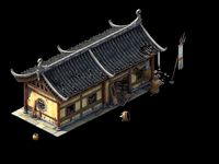 Game Model - prairie scene - Broken Temple 01