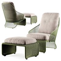 Minotti Colette outdoor armchair