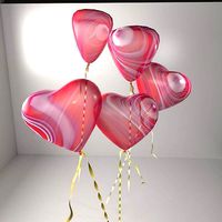 Marble Heart Shape Balloon