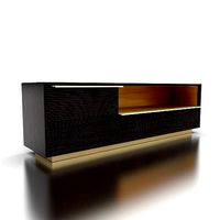 TV lowboard casino lounge made of mango wood