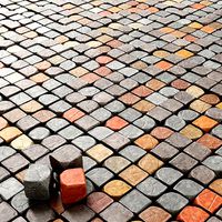 Cube stone granite decoration