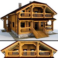 Log house - rounded log