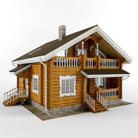 Log house - rounded log